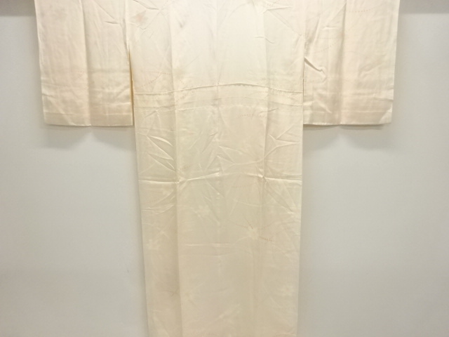 芝草に花模様単衣長襦袢